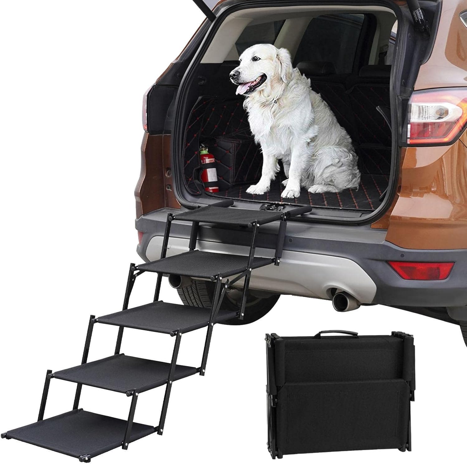 Pet Step Stairs, Folding Dog Car Ramp, Light Weight Dog Car