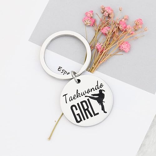 Miniatura 3 de MYOSPARK Llavero de Taekwondo, regalos para mujeres de taekwondo, regalos de artes marciales, regalos para amantes del taekwondo