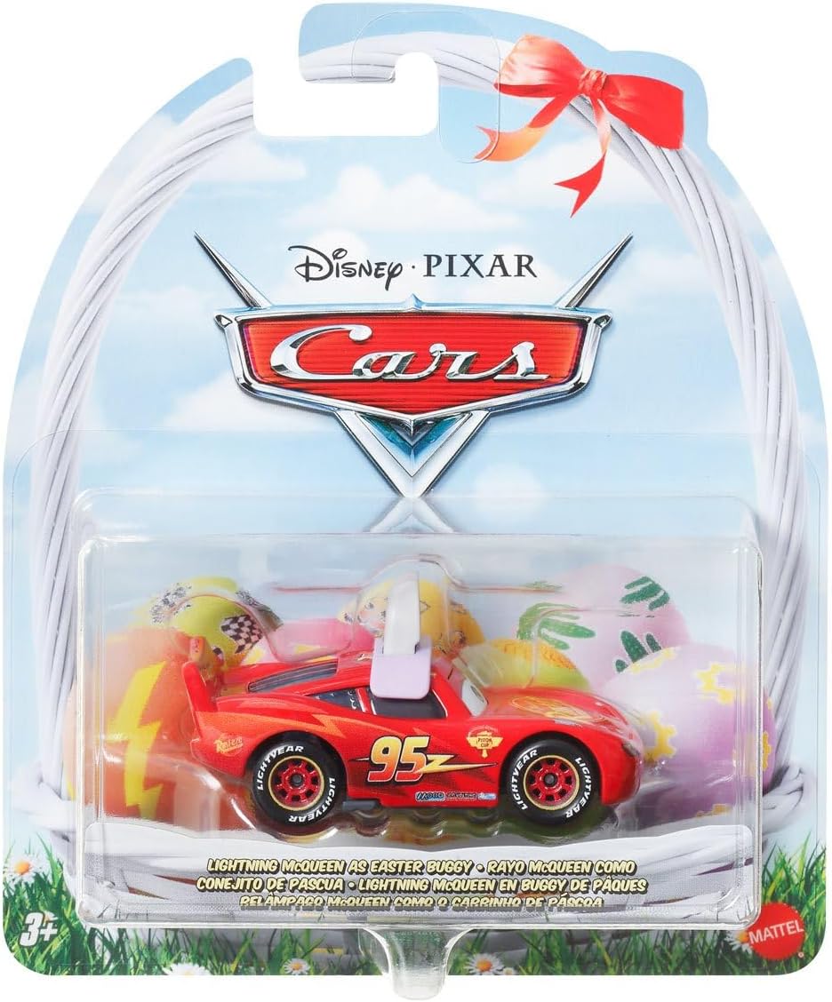 Disney Cars Easter Collection Lightning McQueen as Easter Buggy 1:55 Scale Diecast Vehicle