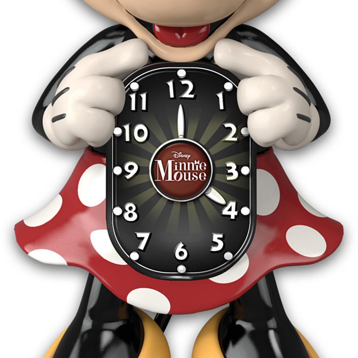 The Bradford Exchange Disney Minnie Mouse Wall Clock with Moving Eyes