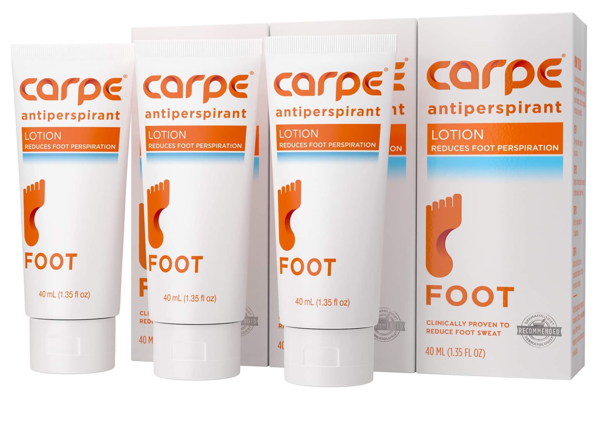 Buy Carpe Antiperspirant Foot Lotion Package Deal (3 Foot Tubes Bundle