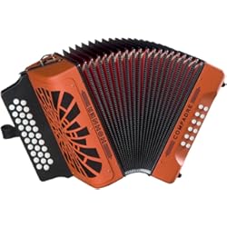 Acordeon Versalles Hohner A-4825 naranja Compadre-gcf