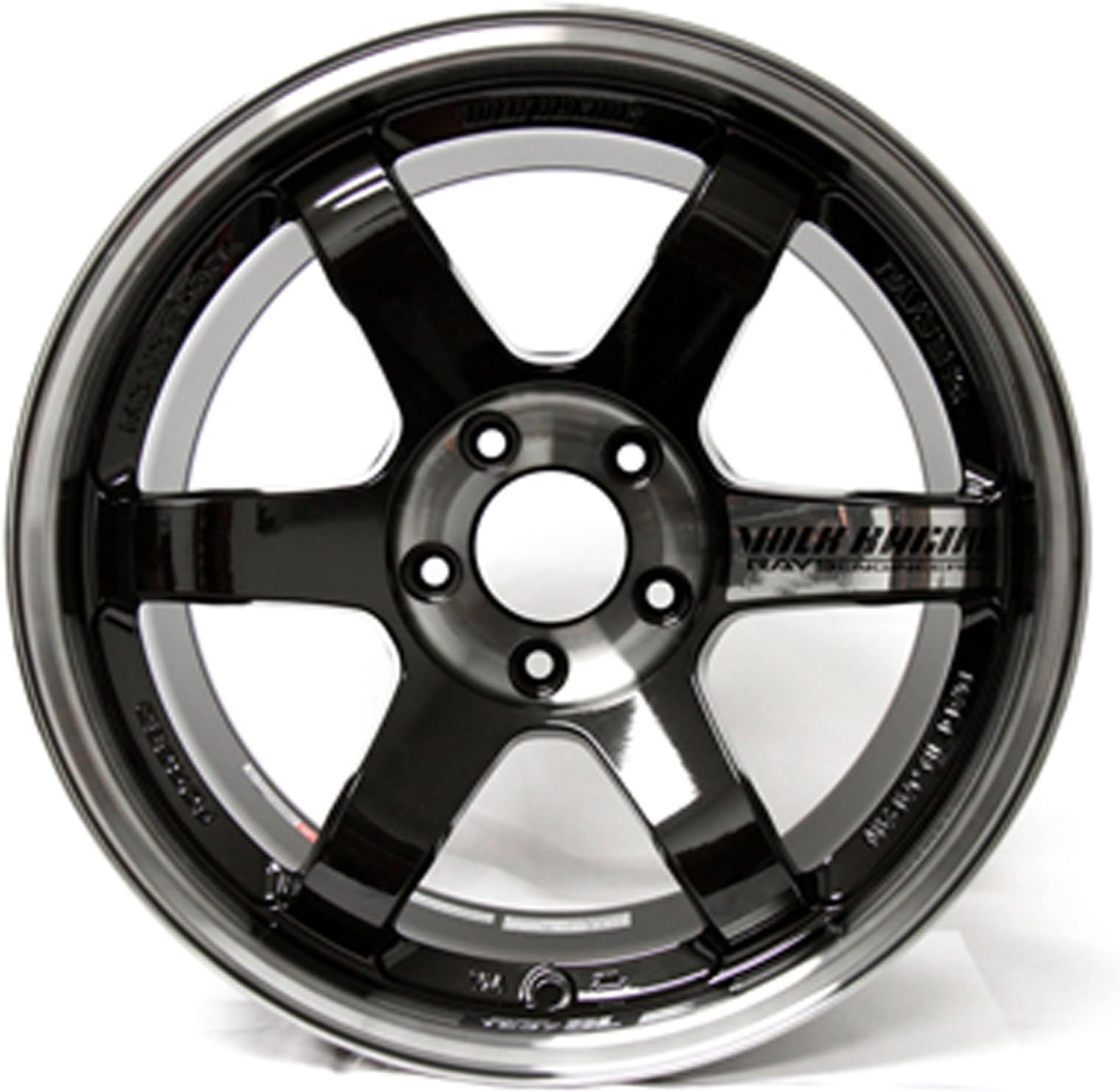 Volk Racing TE37SL 18X9.5 +22 5-114.3 PRESSED DOUBLE BLACK Wheel Rim