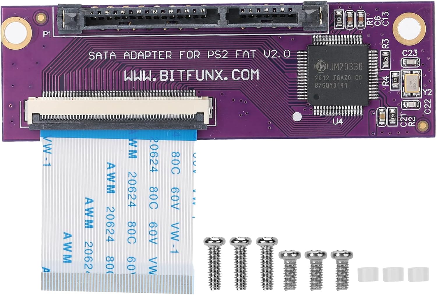 Dilwe1 for PS2 Sata Adapter,Upgrade Board for PS2 IDE Original Network Adapter for Game,A Large-Capacity for Sata Hard Disk Adapter