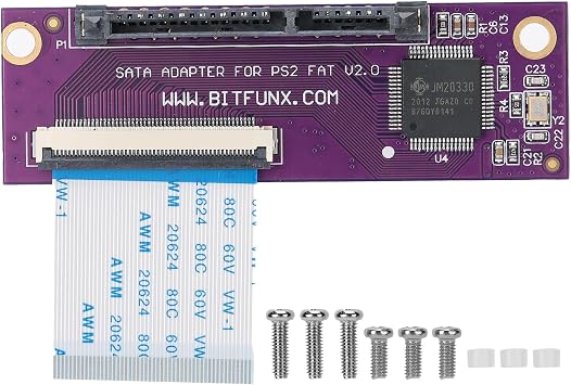Dilwe1 for PS2 Sata Adapter,Upgrade Board for PS2 IDE Original Network Adapter for Game,A Large-Capacity for Sata Hard Disk Adapter