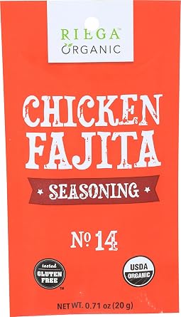 Riega, Seasoning Pouch Chicken Fajita Organic, 0.71 Ounce