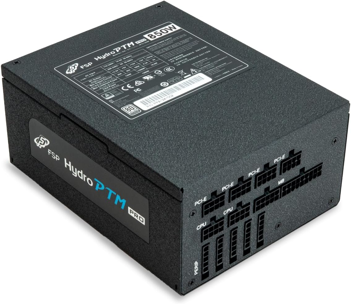 FSP Hydro PTM Pro 850W 80 Plus Platinum Full Modular ATX 12V Power Supply (HPT2-850)