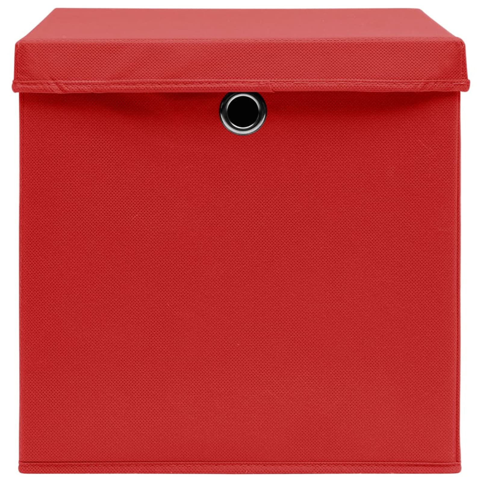 ShGaxin Aufbewahrungsboxen mit Deckeln 10 STK Spielzeugkiste, Aufbewahrungskiste, Kleideraufbewahrung, Kleideraufbewahrung & Organisation, 28x28x28 cm Rot