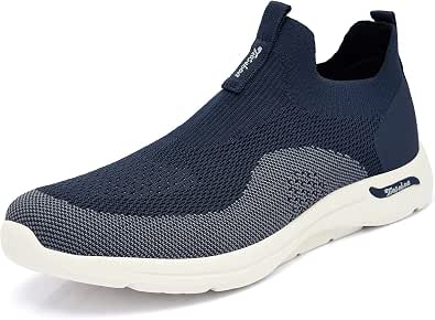 ZZS Herren Slip On Walking Schuhe Luftkissen Loafer Tennis Casual Mesh Arbeit Sneakers-Beige 42 EU ZZS Herren Slip On Walking Schuhe Luftkissen Loafer Tennis Casual Mesh Arbeit Sneakers-Beige 42 EU