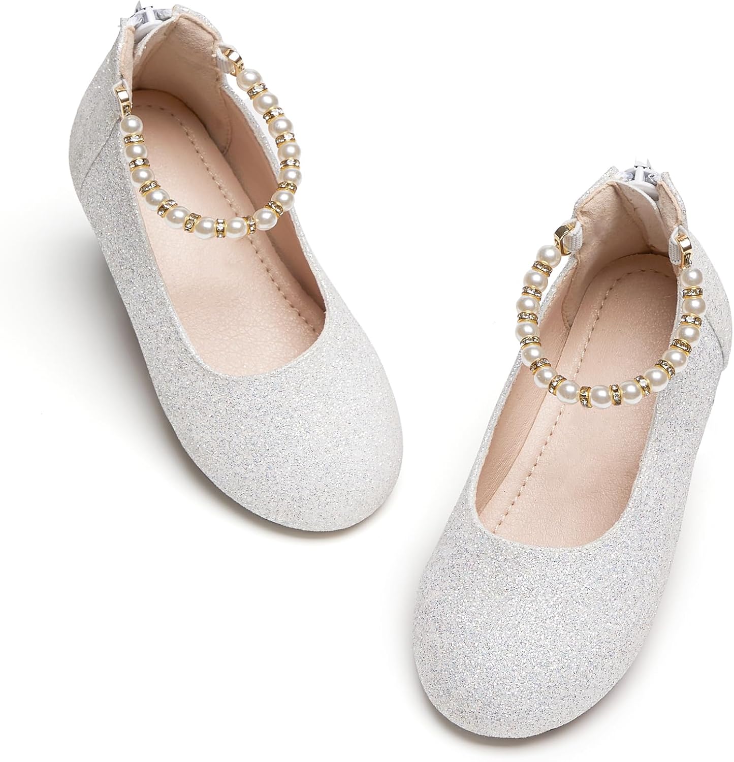 Kiderence Little Toddler Girls Dress Shoes Ballerina Ballet Flats Kids Mary Janes