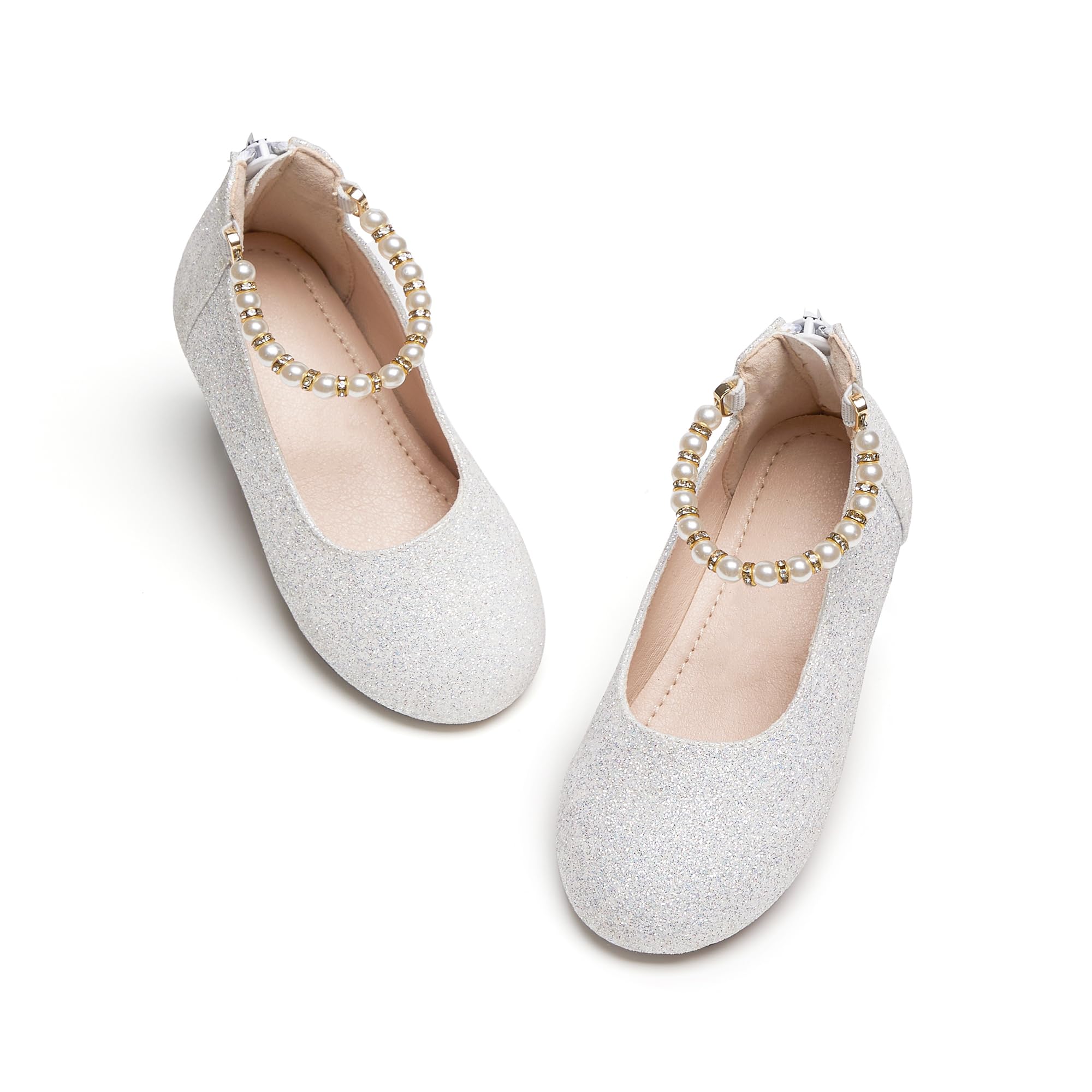 Kiderence Toddler Girls Dress Shoes Little Kids Mary Janes Ballet Flats Toddler