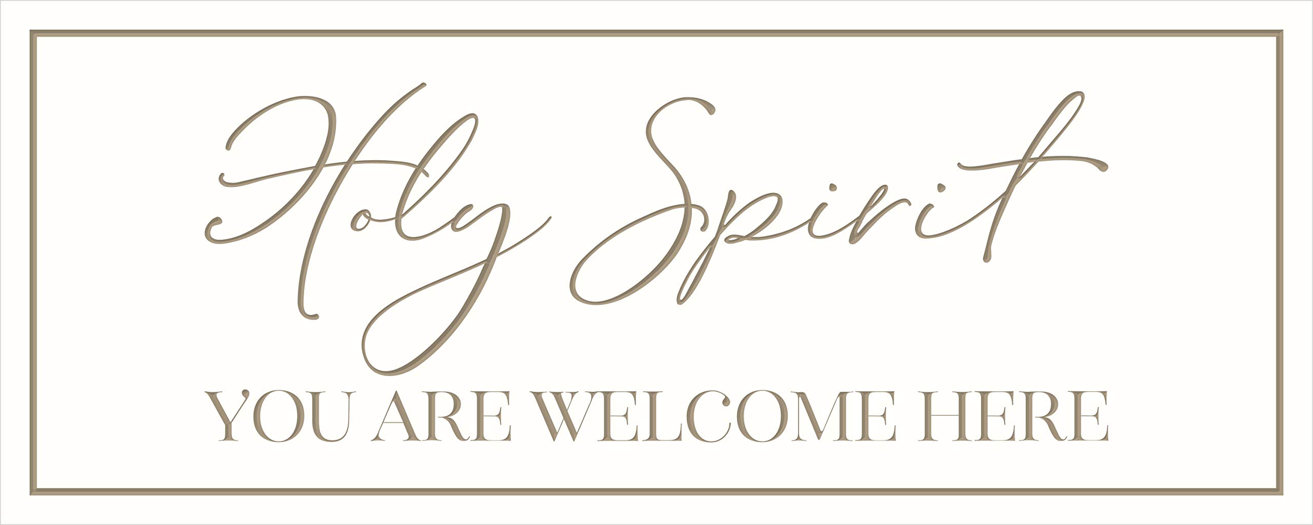 Holy Spirit you are here scripture farmhouse sign rustic