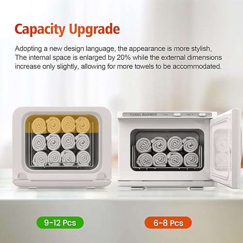 Miniatura 10 de StateRiver Gabinete calentador de toallas, calentador de toallas de baño caliente de 5L, uso de calefacción para spa facial, belleza capilar, equipo