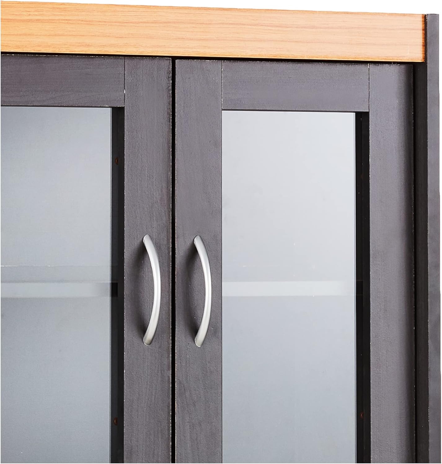 Hodedah China Cabinet, Black Beech