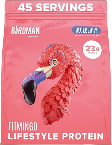 BIRDMAN Fitmingo - Proteína vegana en polvo con inositol, potenciadores de colágeno, ácido hialurónico y vitaminas, baja en carbohidratos, sin