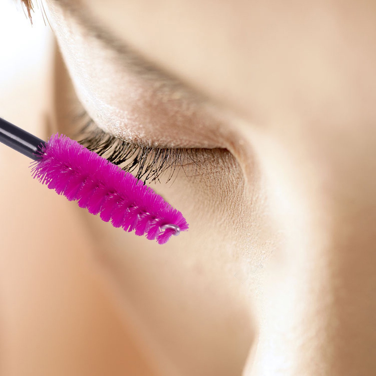Disposable Mascara Wands 500PCS, Disposable Mascara Applicators Multicolored 10 colors, ECBASKET Mascara Brushes, Eyelash Eyebrow Brushes, Cosmetic Brush Makeup Tools Kit : Beauty & Personal Care