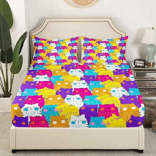 Vista 124 de Erosebridal Juego de sábanas de mariposa azul, tamaño matrimonial, sábanas de hongos y polilla de libélula, sábana encimera de fase lunar, sábana