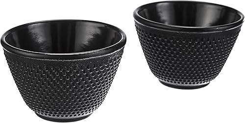 151 Juego de 2 vasos de tetera, 3.4 fl oz, hierro fundido