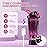 Electric Protein Shaker Bottle, Lockable Electric Blender Cup, 24oz Tritan USB Rechargeable Mixer, Portable Blender Shaker Cups for Protein Shakes for Women Men, Purple