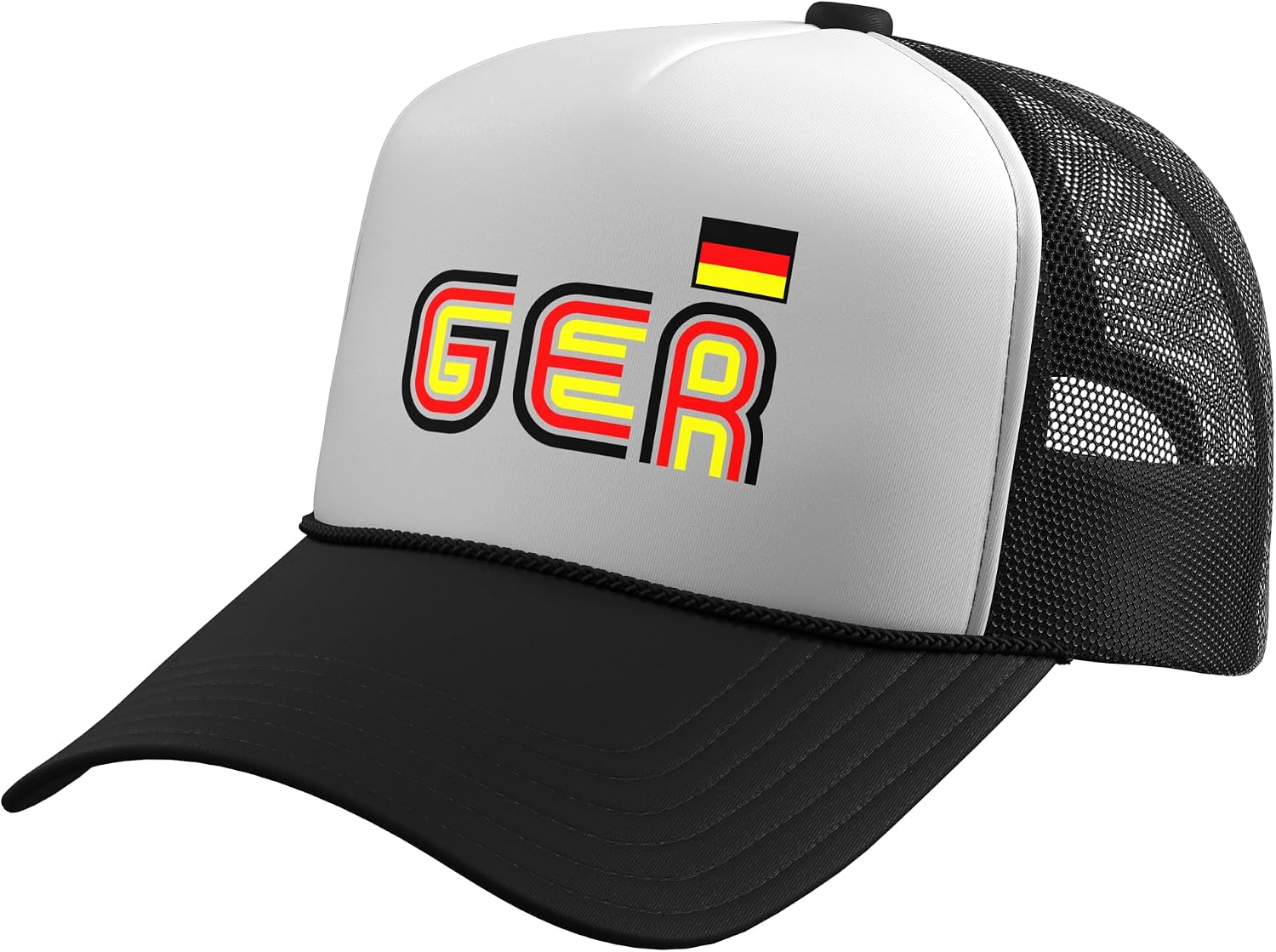 Germany Flag Retro International Country German Pride Trucker Hat with Adjustable Mesh Back