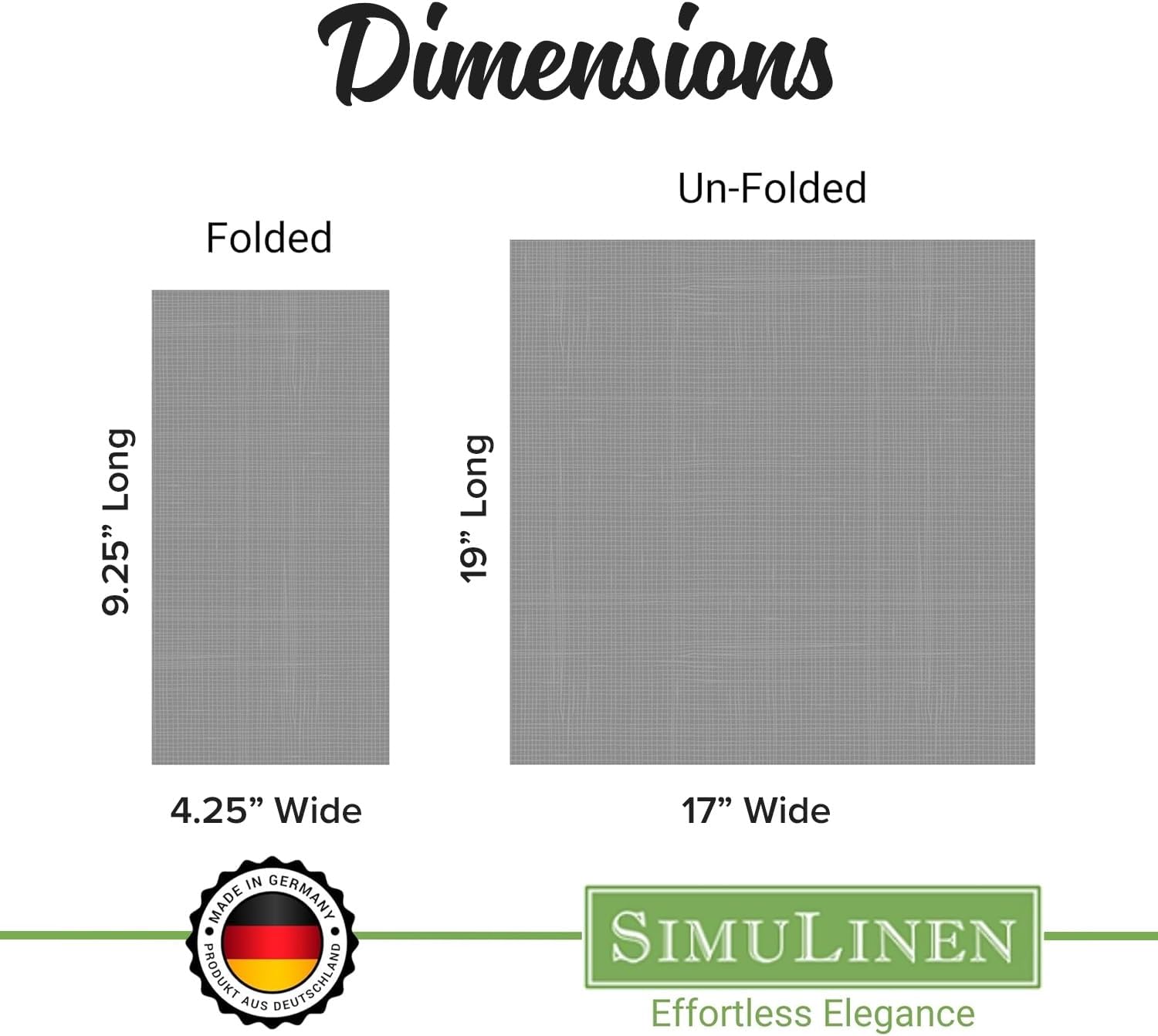 SimuLinen Single Rose Dinner Napkins - Cloth-Like Linen Feel Disposable, Folded Single-use Paper Napkins for Christmas - 19"x17" - Box of 60