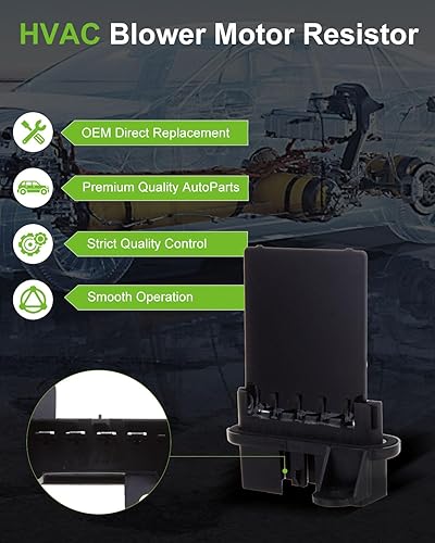 Miniatura 2 de SCITOO Regulador de resistencia del motor del ventilador del ventilador del calentador de aire acondicionado para 2002-2007 para Jeep Liberty,