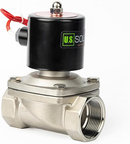 Miniatura 16 de U.S. Solid Válvula solenoide eléctrica de latón de 3/4 pulgada, 110V CA, normalmente cerrada, para agua no potable, aire y diésel