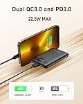 VEEKTOMX Mini Portable Charger PD 22.5W Fast Charging Power Bank USB C Slim Battery Bank 10000mAh Travel Essential Small Battery Pack Power Bank for iPhone Samsung Android etc