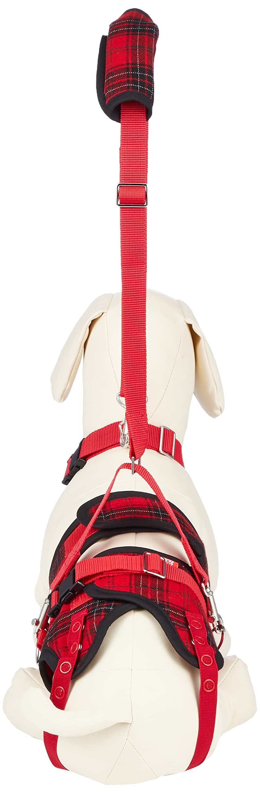 LaLaWalk 赤チェック 歩行補助ハーネス Lサイズ Amazon | With(ウィズ) 歩行補助ハーネス LaLaWalk 小型犬・ダックス用