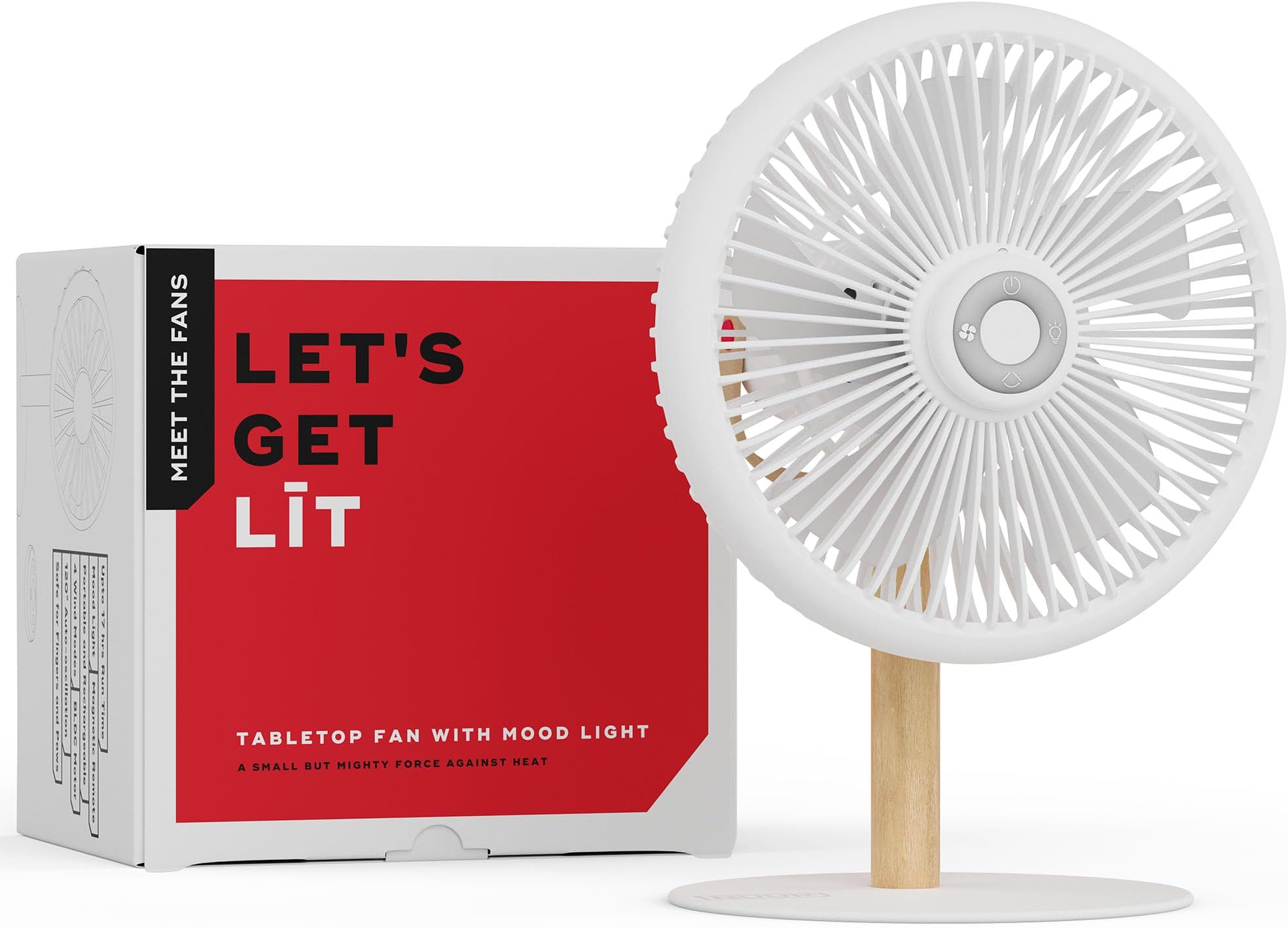 - NUUK LIT Cordless & Rechargeable 7 Inch Table Fan with Night Light & Remote Control | Auto Oscillation with 4 Wind Modes | BLDC Fan with Up To 12 Hour Run Time | Portable Table Fan for Home, Office