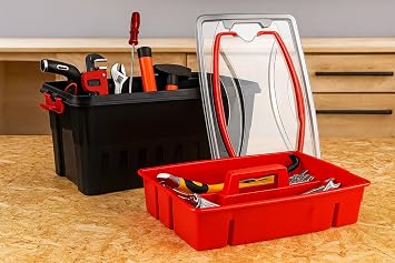 BH | Plastic Tool Box | 15 Litres | Durable Carry Handle | DIY | Compartment | Multi Purpose | Perfect for Small Tools, Screws, Accessories, For Engineers, Workshops and Tool Storage - by Best House