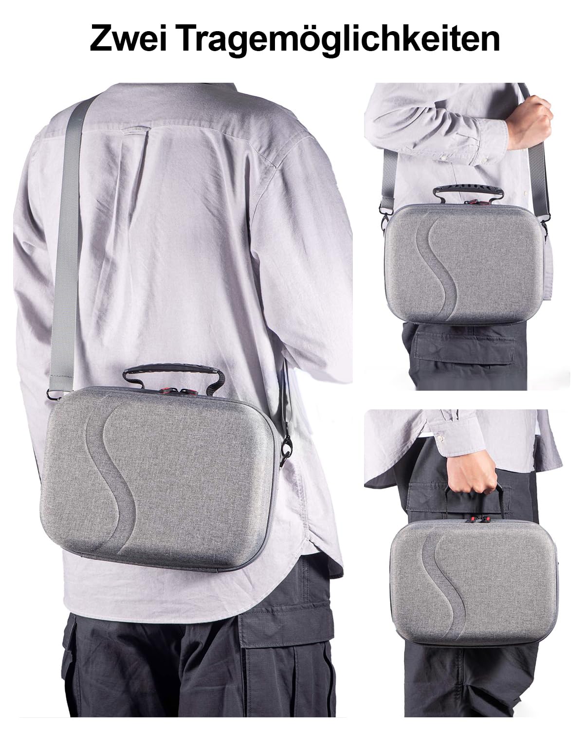 Tragetasche für Meta Quest 3, Reisetasche kompatibel mit BOBOVR S3 Pro Akku-Kopfgurt, Controllern und anderem Zubehör, Hartschalenetui und überlegener Schutz für Oculus Quest 3
