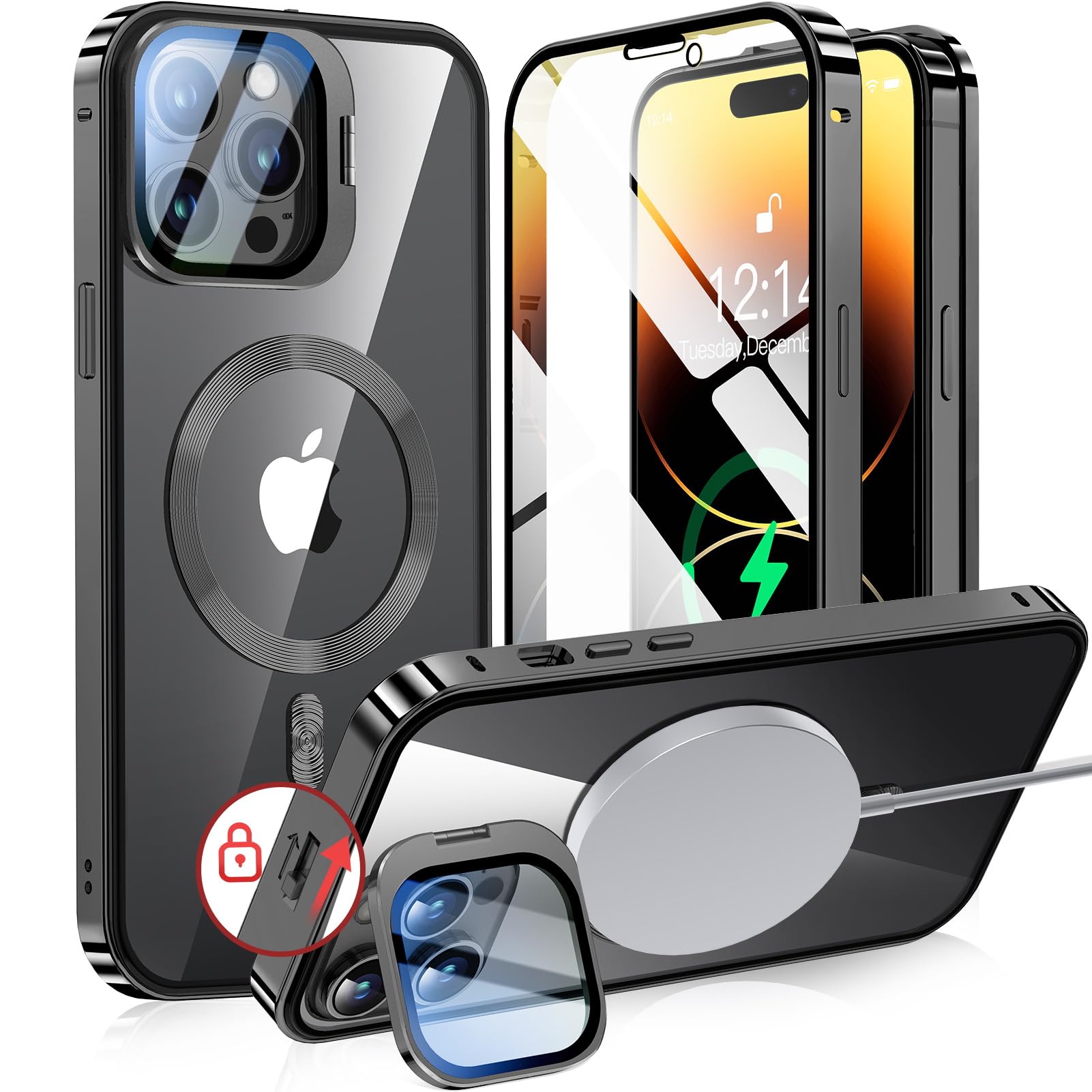 Amazon.co.jp: 【カメラレンズ保護・スタンド一体】NIANGUO iPhone14