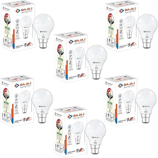 Bajaj Ivora HB LED Lamp 9W | Cool Day Light-6500K B22 | IR Free | UV Free | EnvIRonment Friendly‎ | Energy Efficient | 3.5...