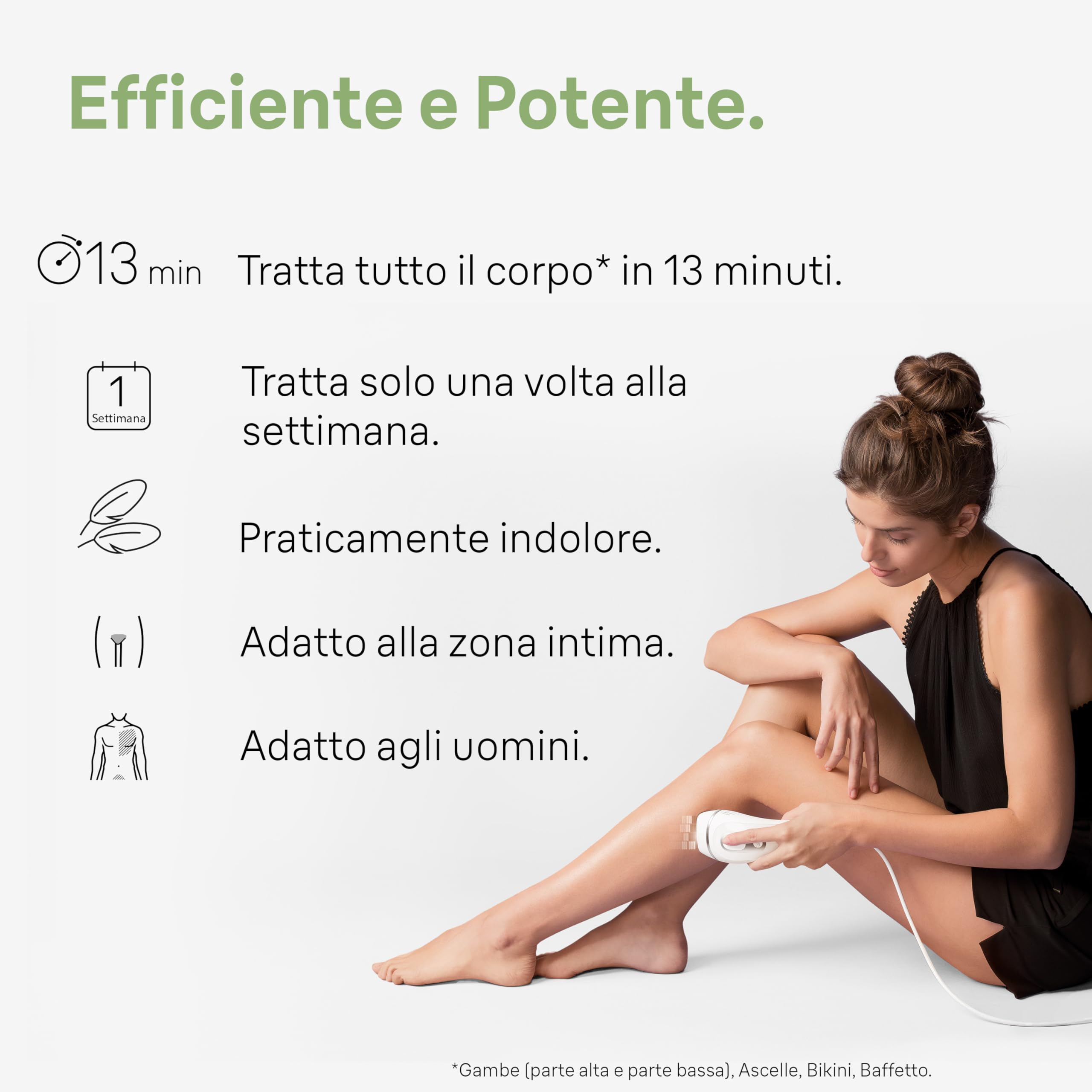 Braun Silk-expert Pro 3 Epilatore LUCE PULSATA, Alternativa al laser, Ideale per Zone Sensibili, Viso, Bikini e Ascelle, 2 Testine, Rasoio, Custodia Viaggio, Idea Regalo, PL3133 Bianco e Argento