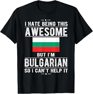 Awesome Bulgarian Flag Bulgaria Bulgarian Roots T-Shirt