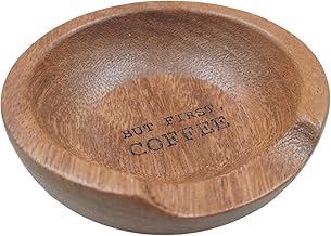 Gemini Wooden Coffee Bean Dosing Cup | Perfect Espresso Accessories for Coffee Bar| Wooden Dosing Vessel | Espresso Dosing Cup | Coffee Dosing Tray |Single Dose Measuring Tray