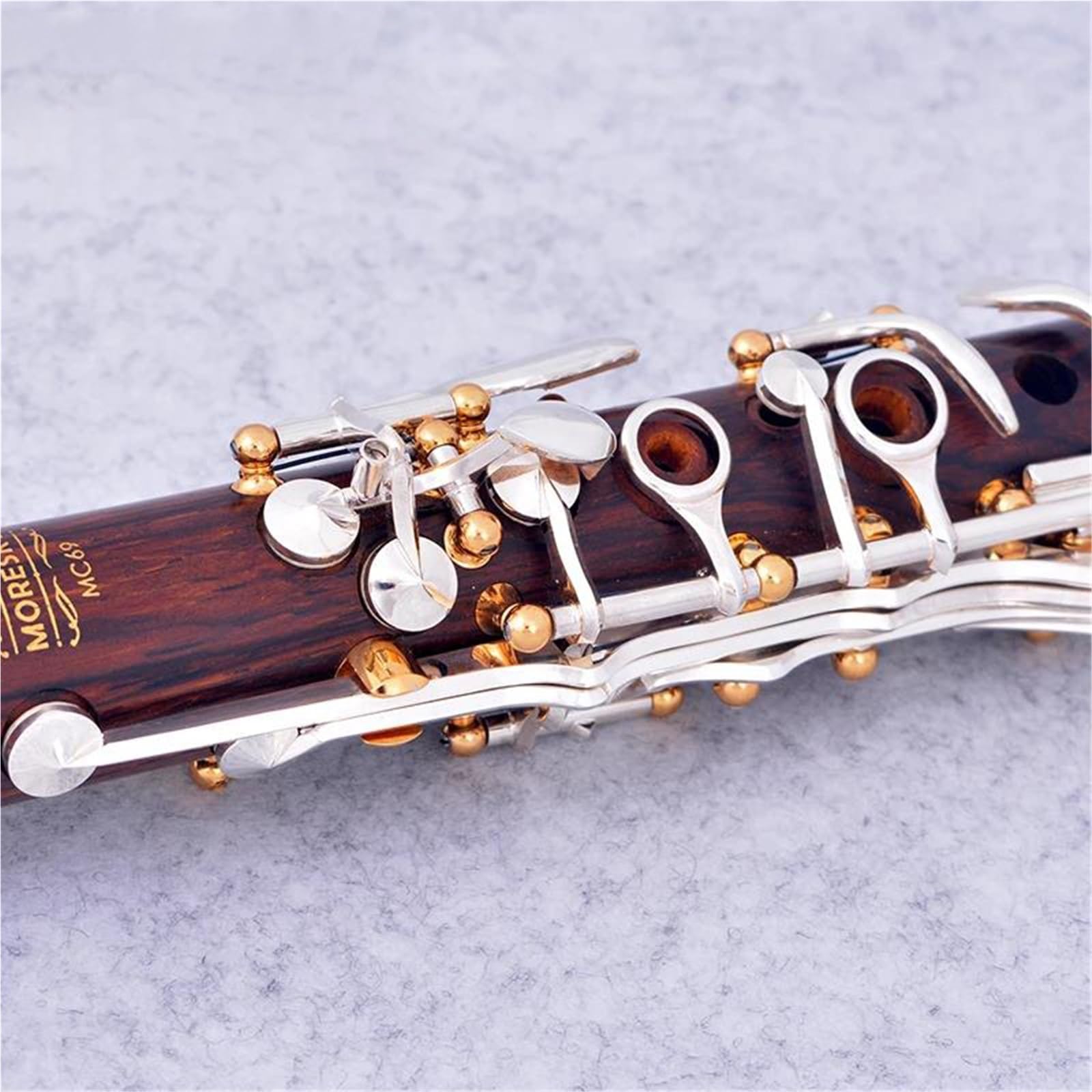 Clarinete Principiantes Clarinete De Madera Cocobolo | profesional, clave de C, 17 teclas plateadas
