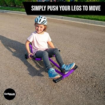 EzyRoller Classic X Ride On Toy for Kids, Ages 3-12, Up to 154 lbs - Purple