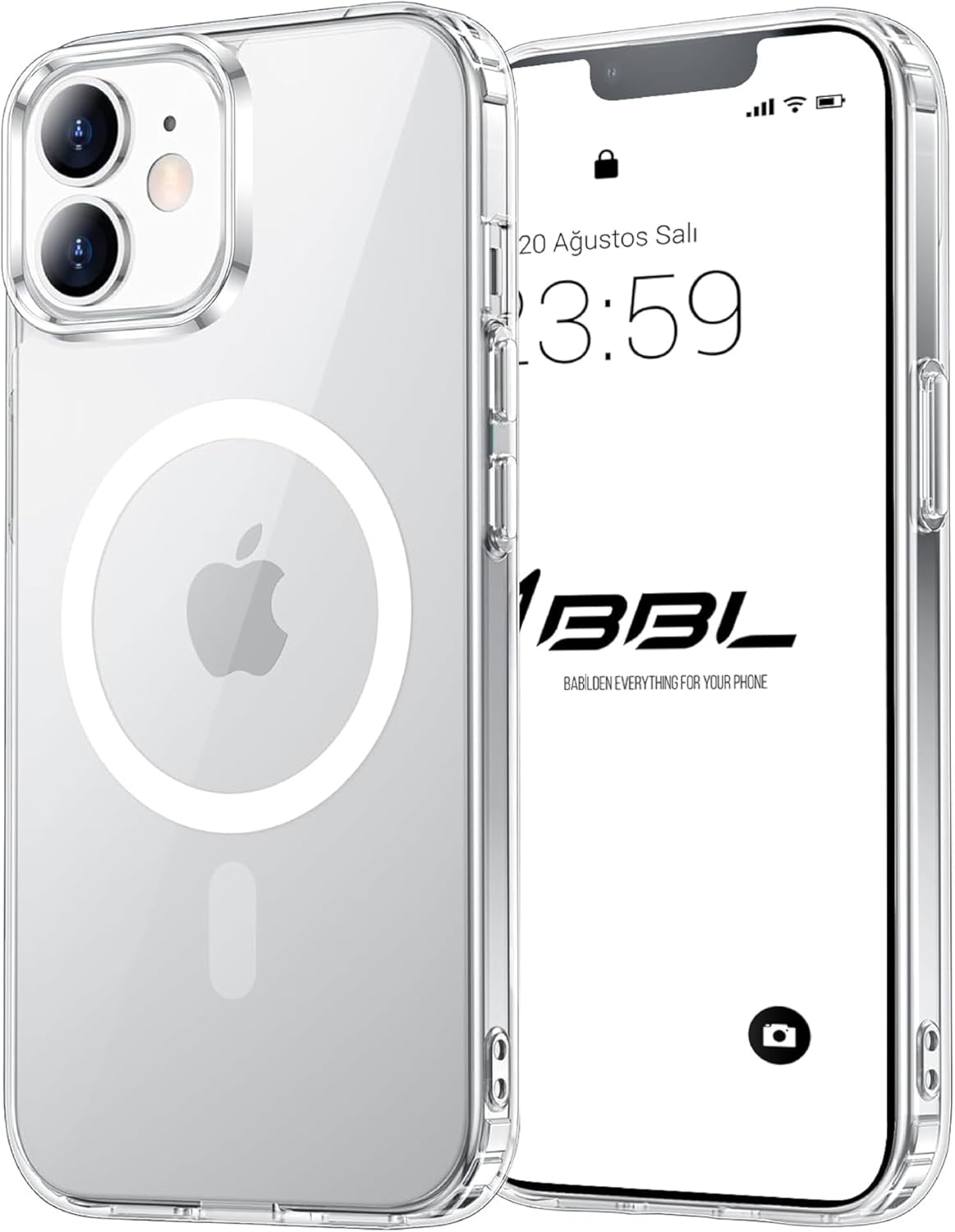 Babilden iPhone 11 için Kılıf Kamera Korumalı Magsafe Wireless Şarj Özellikli Şeffaf Kılıf - Görsel 1