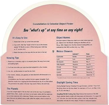 Rotating Star Chart Map Suitable Portable Stargazing & Planet Discovery Detailed Astronomical Wheel Star Locator Lightweight and Convenient Suitable for Outdoor Exploration and Learning