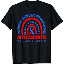 Myocarditis Awareness, Myocarditis warrior, Rainbow T-Shirt