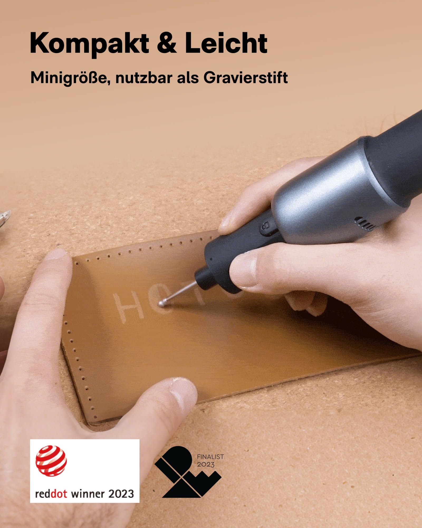 HOTO Akku Multifunktionswerkzeug 4V, 35 Drehwerkzeug Zubehörset, 2000mAh Rotationswerkzeug 5 Gang, Drehzahl 5000-25000 U/min, Typ-C, LED Ringlicht Schnitzen/Gravieren/Schleifen/Schneiden/Polieren