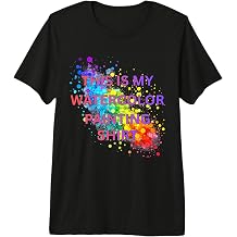 This is My Watercolor Painting Shirt Watercolor Splash Premium Tri-Blend T-Shirt