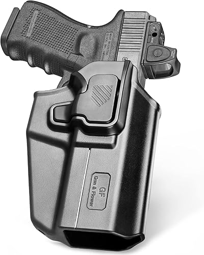 Funda universal OWB para Glock Beretta TaurusEAA IWI HK Ruger Springfield CZ. Funda de transporte de cintura exterior, retención ajustable,