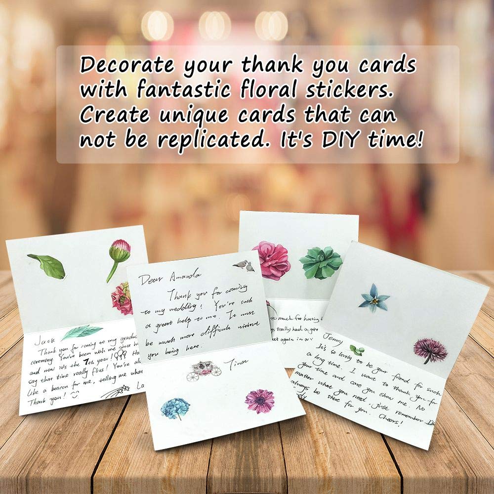 Buy Thank You Cards with Envelopes, 36 Pack Floral Thank You Notes with
