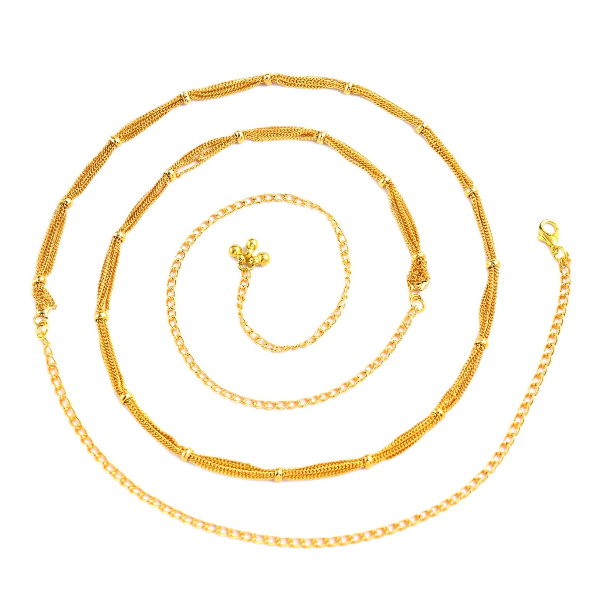 VAMA FASHIONS Sexy Waist Hip Belt belly Body Chain karddhani Kamar bandh Saree Vaddanam Kamarband for Girls & women (Golden Kamarband) (B0CVHGYZST) Amazon Price History, Amazon Price Tracker