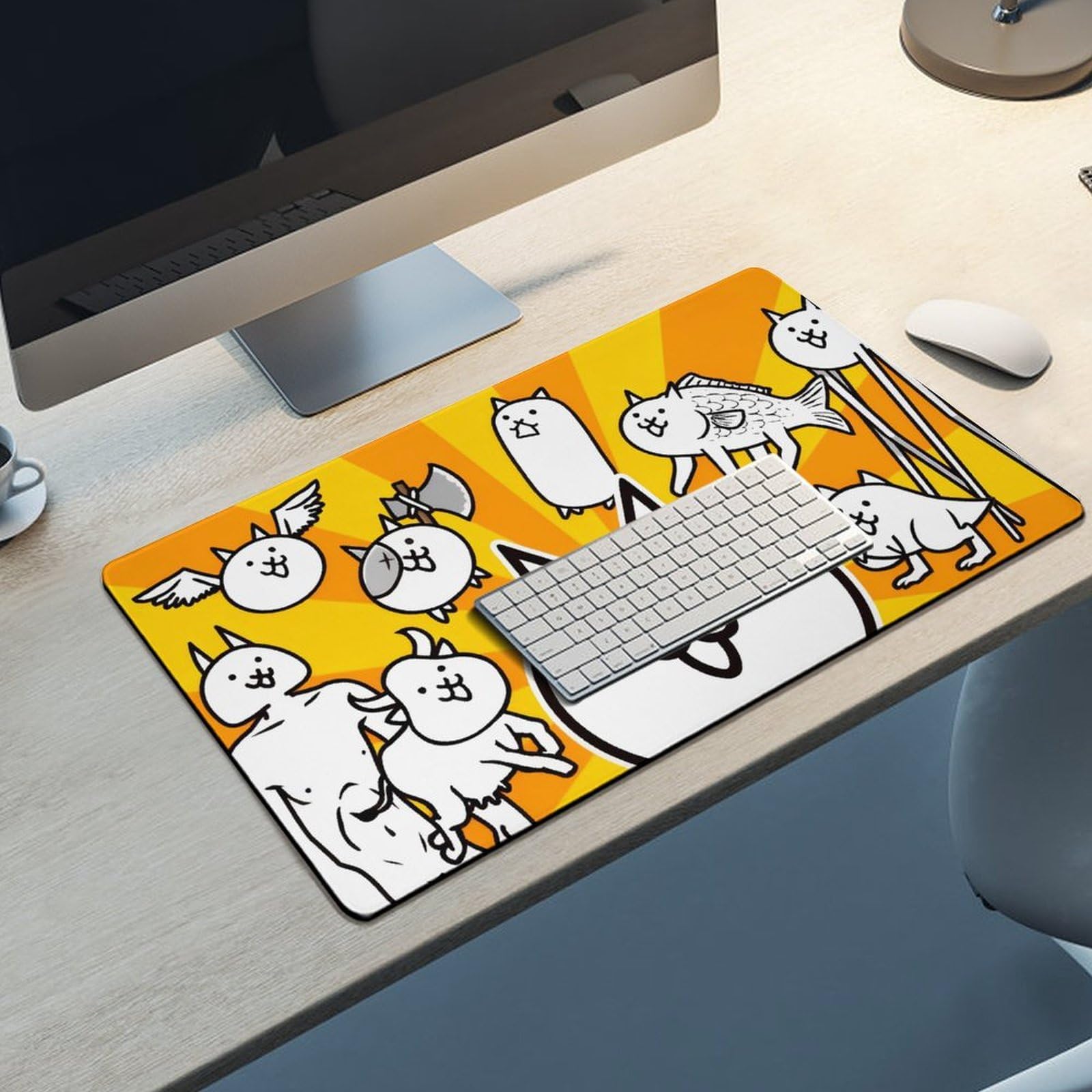 Amazon.co.jp：マウスパッド 大型 にゃんこ大戦争 可愛い デスクマット