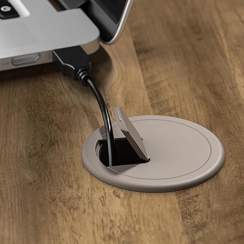 Miniatura 8 de Bush Furniture Cabot - Escritorio para computadora en forma de L, 42 W, color pino reciclado