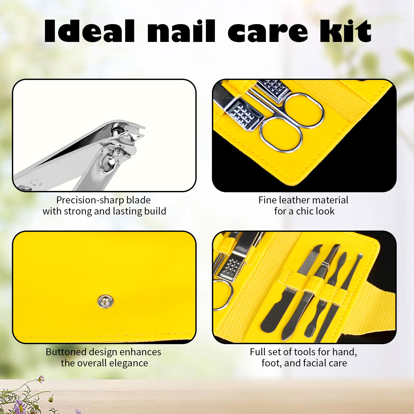 32-teiliges Maniküre-Set mit Reisetasche, 7-in-1-Mini-Nagelknipser, professionelles Nagelpflege-Set für Valentinstag, Zuhause, Damen, Herren, Pediküre, Pflege